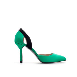 Zara, mid heel pointed court shoe, EGP 659
