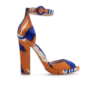 Zara, multicolored platform heel sandal, EGP 499