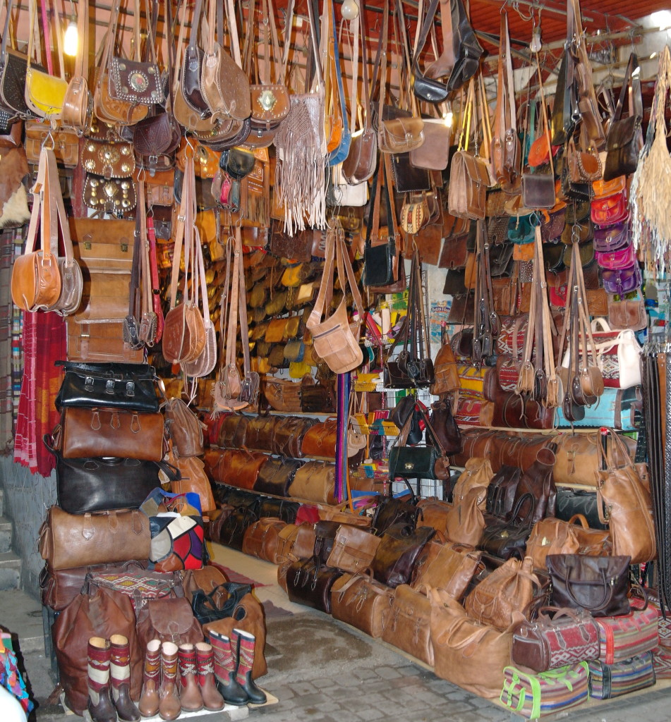 Leather is abundant in Morocco but make sure it's of good quality and stir away from tinted leather.