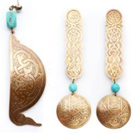 We Love: The Brass and Turquoise Earrings