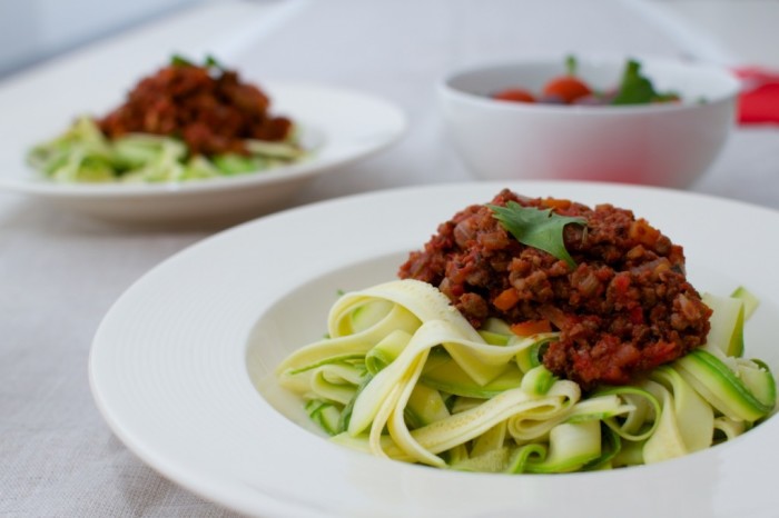 Hearty Bolognese Over Zoodles Recipe